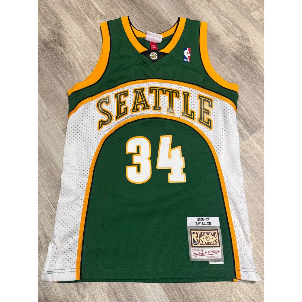 Mitchell & Ness Seattle SuperSonics Ray Allen 34 Jersey 2006-07 Green Small